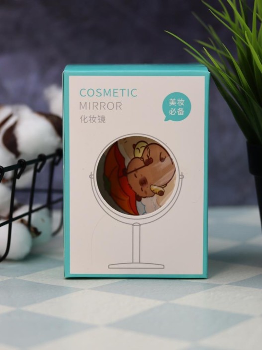 Зеркало настольное на ножке &quot;HappyBara&quot;, пляж (10,5*18 см) 