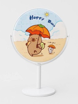 Зеркало настольное на ножке "HappyBara", пляж (10,5*18 см)