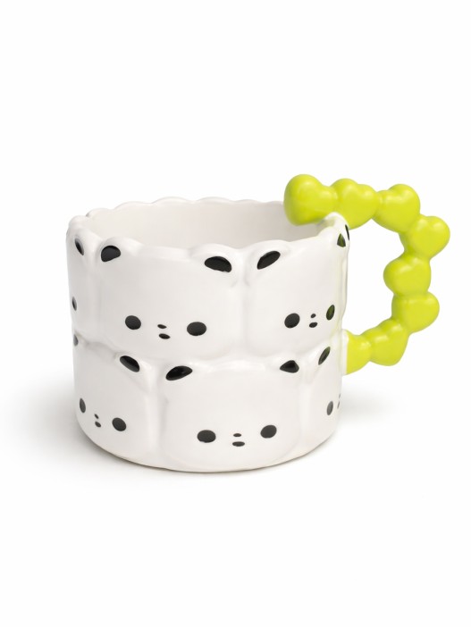 Кружка керамическая "Милая панда", белая, 380 мл 