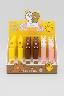 Маркер текстовыделитель "Animal kingdom", mix, шоу-бокс 24 шт.