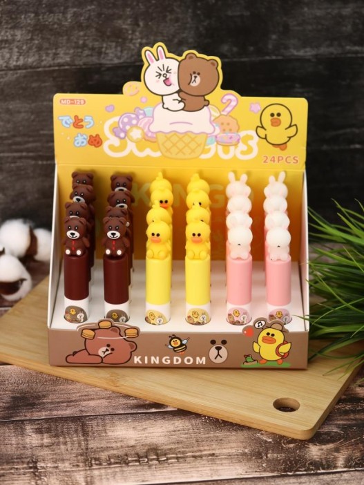 Маркер текстовыделитель &quot;Animal kingdom&quot;, mix, шоу-бокс 24 шт. 