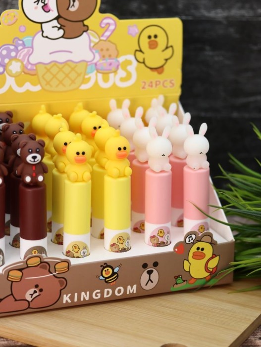 Маркер текстовыделитель &quot;Animal kingdom&quot;, mix, шоу-бокс 24 шт. 