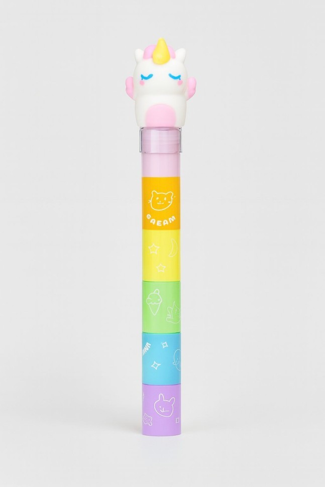 Разноцветные мелки "Unicorn dreaming", 6 в 1, rainbow