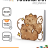 Алмазная мозаика на подрамнике Draw Me! «Two capybaras», (20*20 см)