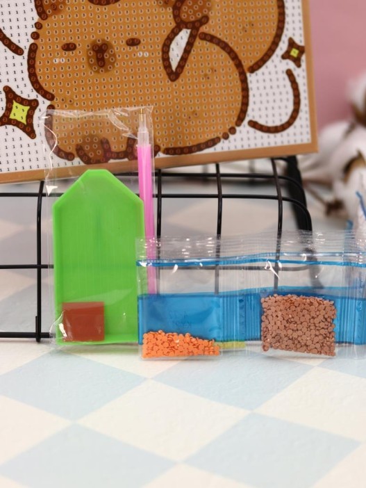 Алмазная мозаика на подрамнике Draw Me! «Two capybaras», (20*20 см) 