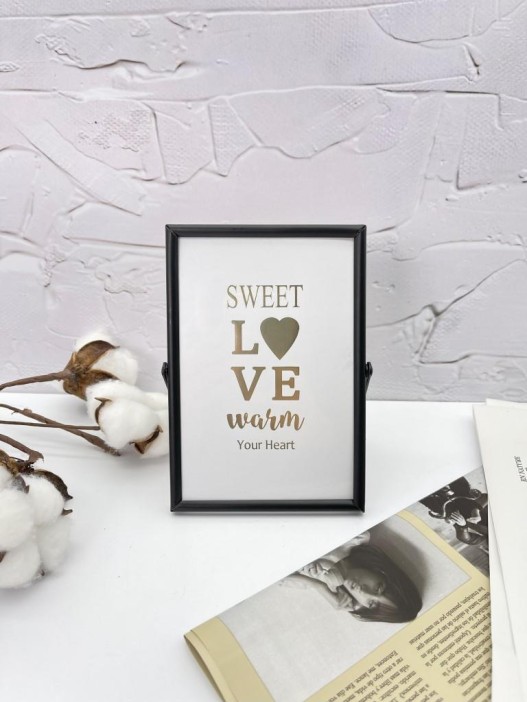 Фоторамка «Sweet love», black, металл (10*15 см) 