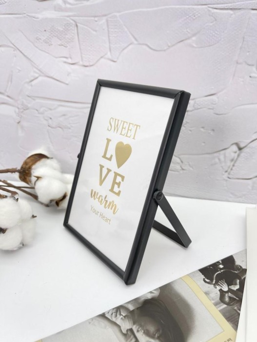 Фоторамка «Sweet love», black, металл (10*15 см) 