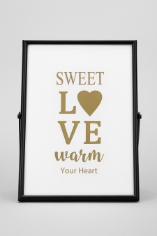 Фоторамка «Sweet love», black, металл (10*15 см)