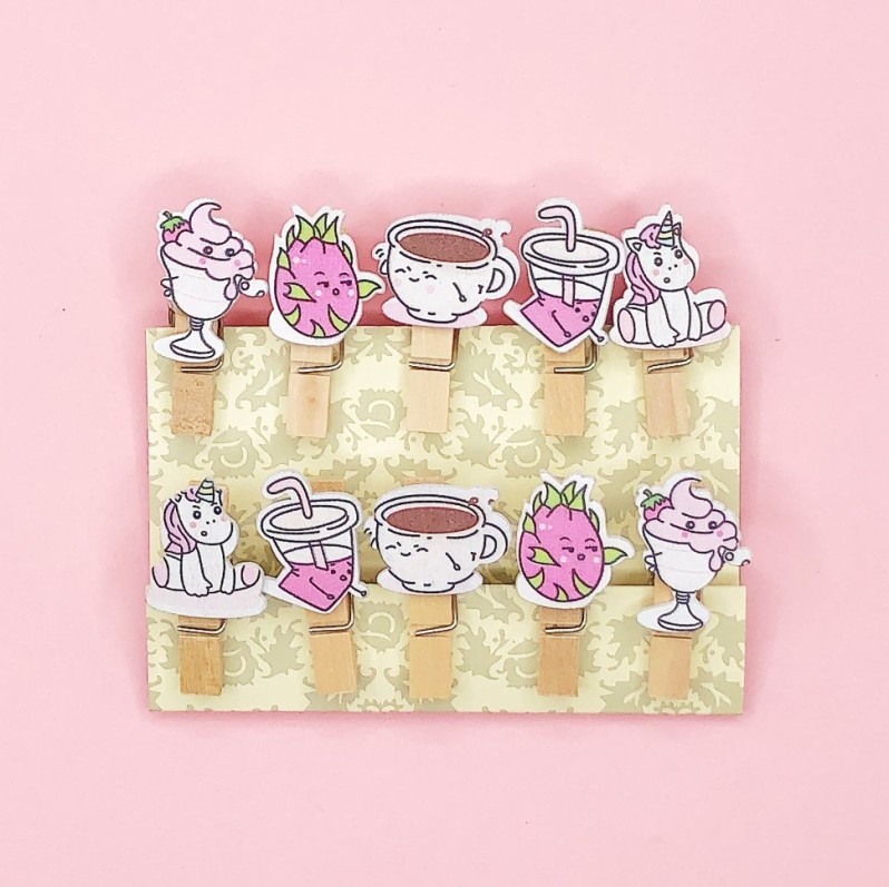 Прищепки &quot;Unicorn drinks&quot;, mix color 