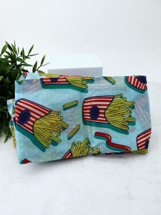 Сумка шоппер «French fries», blue 