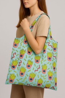 Сумка шоппер «French fries», blue