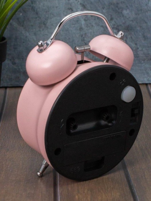 Часы-будильник «Voyage», pink (13,5х9,5 см) 