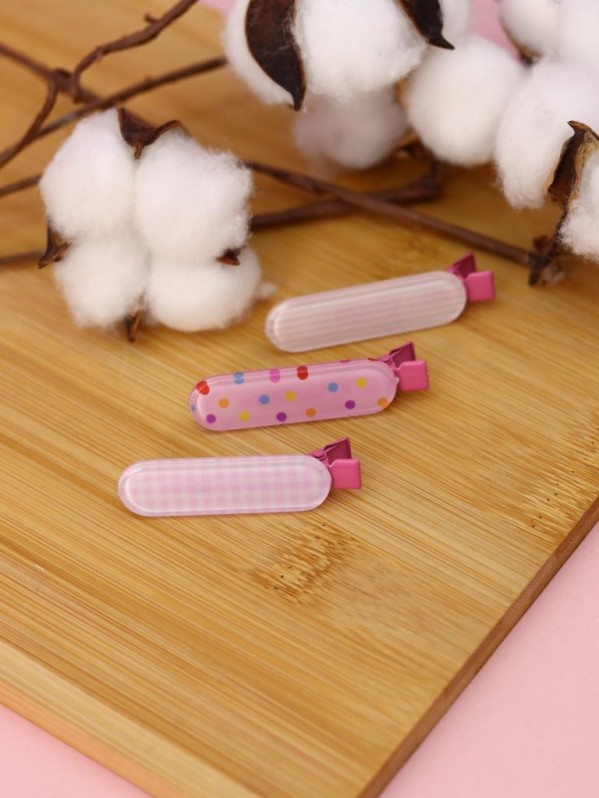 Заколка для волос GIRLY "Нежные узоры", розовый