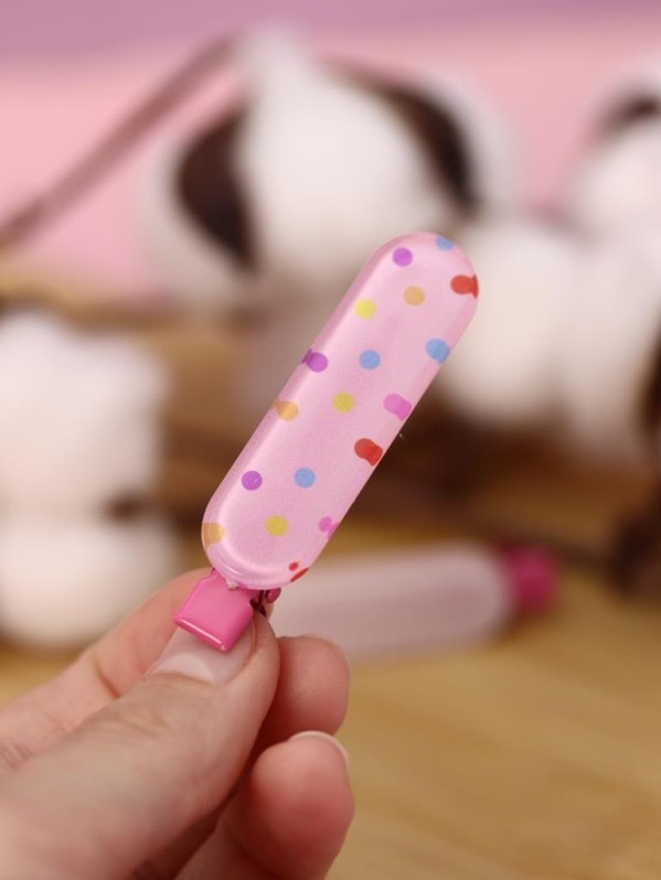 Заколка для волос GIRLY "Нежные узоры", розовый