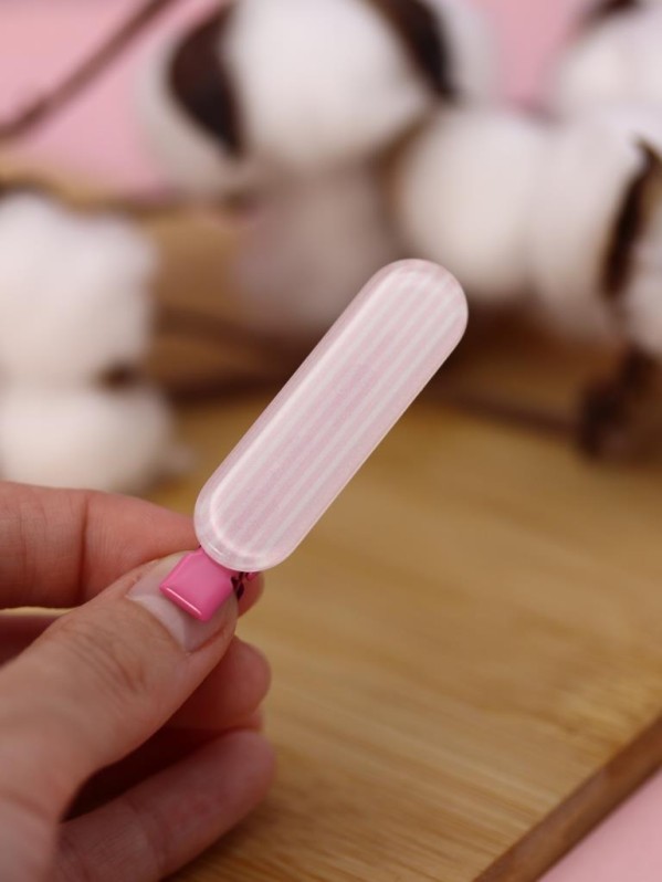 Заколка для волос GIRLY "Нежные узоры", розовый
