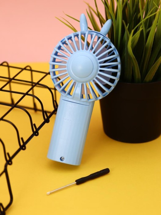 Портативный ручной вентилятор iLikeGift «Cute ears», blue 