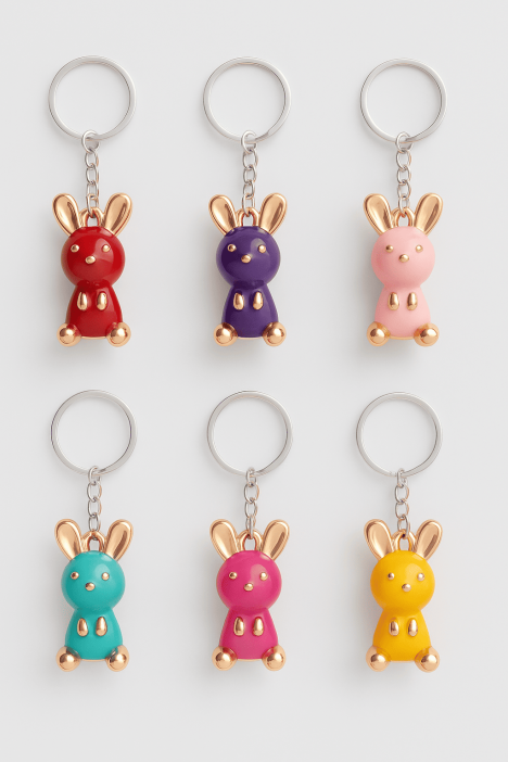 Брелок &quot;Зайчик&quot;, золото, mix 