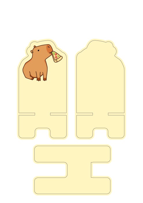 Подставка под телефон/планшет «Capybara pizza» 