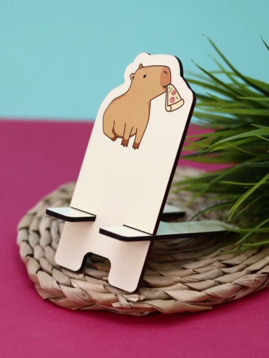 Подставка под телефон/планшет «Capybara pizza» 