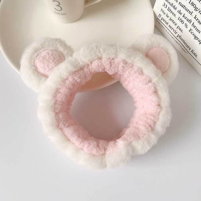 Повязка на голову GIRLY &quot;Plush ears&quot;, white 