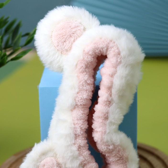 Повязка на голову GIRLY &quot;Plush ears&quot;, white 