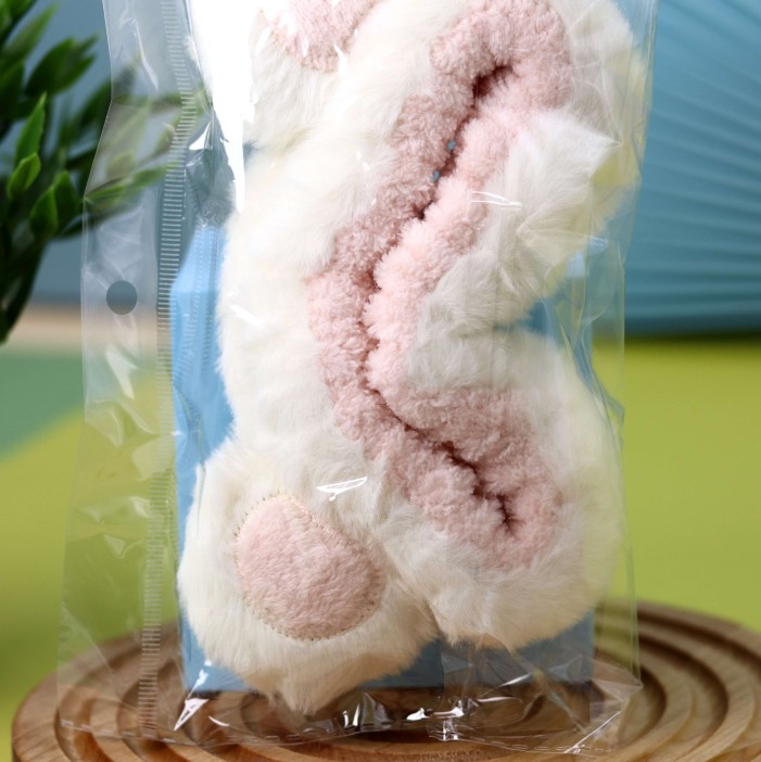 Повязка на голову GIRLY &quot;Plush ears&quot;, white 