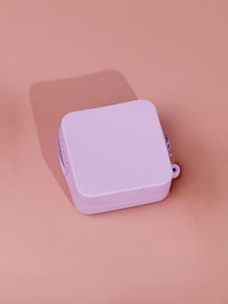 Кошелек силиконовый фиолетовый 6*6 см 