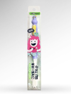 Зубная щётка для взрослых iLikeGift &quot;Birdie bite&quot;, purple (19 см)