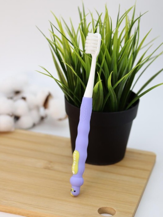 Зубная щётка для взрослых iLikeGift &quot;Birdie bite&quot;, purple (19 см) 