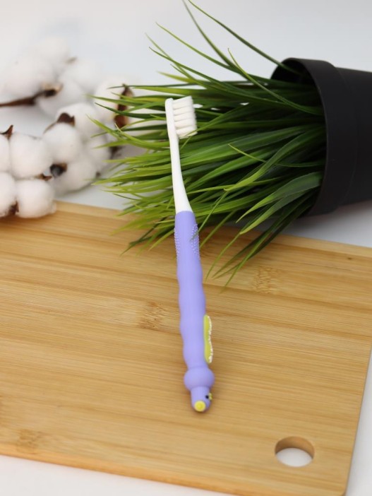 Зубная щётка для взрослых iLikeGift &quot;Birdie bite&quot;, purple (19 см) 