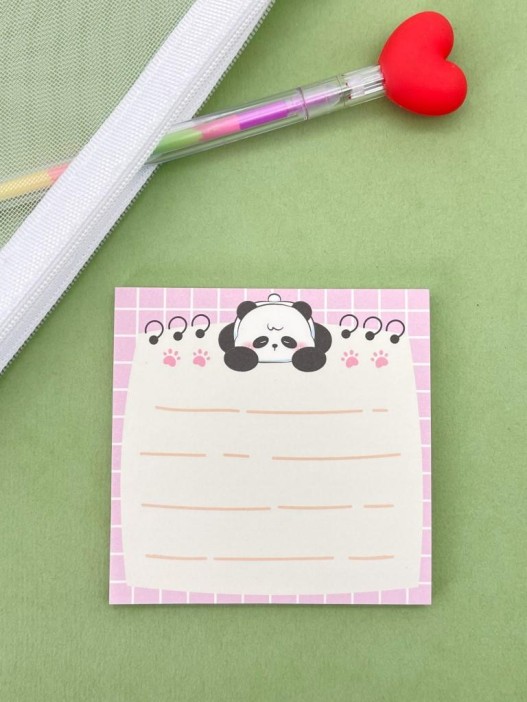 Блок стикер для записей &quot;Panda&quot;, pink 