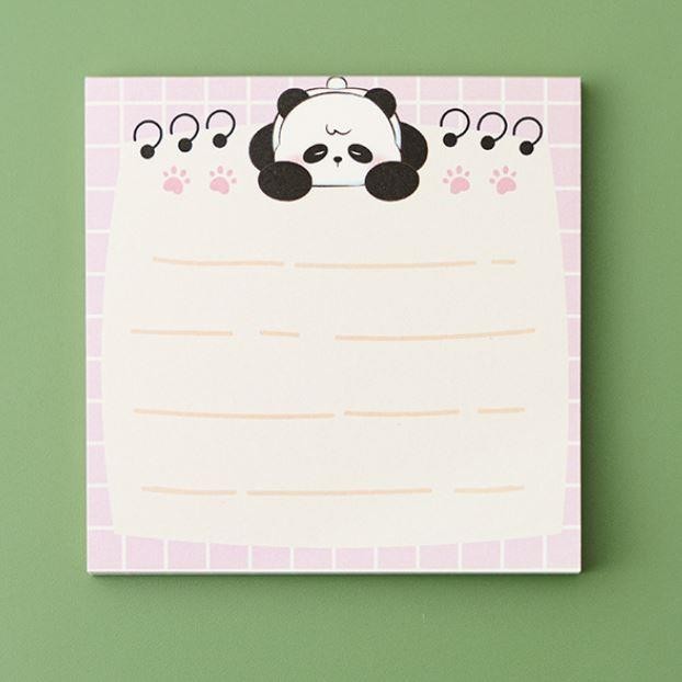 Блок стикер для записей "Panda", pink