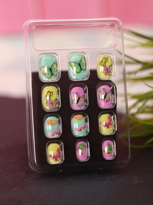 Накладные ногти GIRLY «Animals», 12 шт., с клеевыми пластинами 