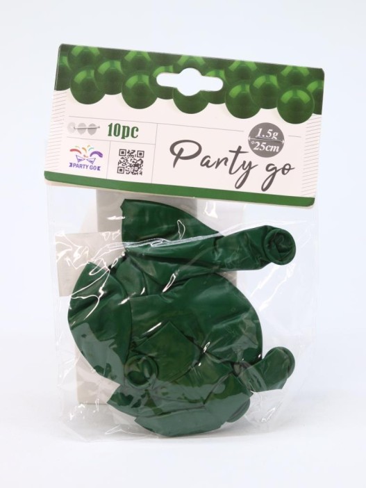 Набор воздушных шаров 10 шт. &quot;Timeless&quot;, forest green (25 см) 