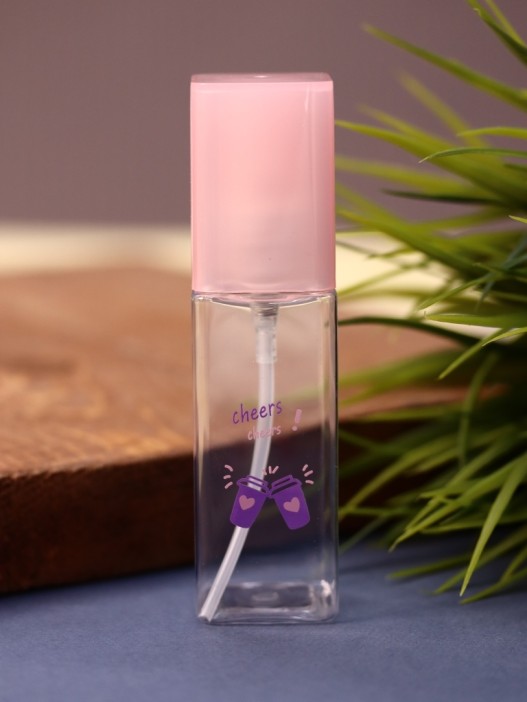 Дорожная бутылочка "Приветствие", розовая (50мл) 