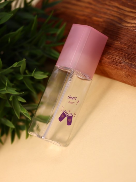 Дорожная бутылочка "Приветствие", розовая (50мл) 