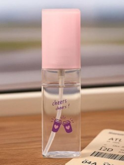 Дорожная бутылочка "Приветствие", розовая (50мл)