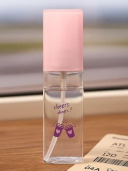 Дорожная бутылочка "Приветствие", розовая (50мл)