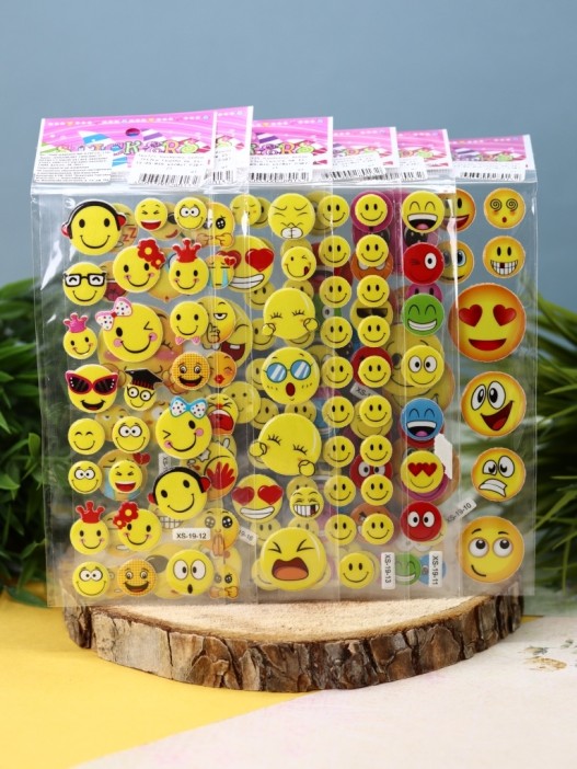 Наклейки &quot;Смайлы&quot;, mix, 7*17 см 