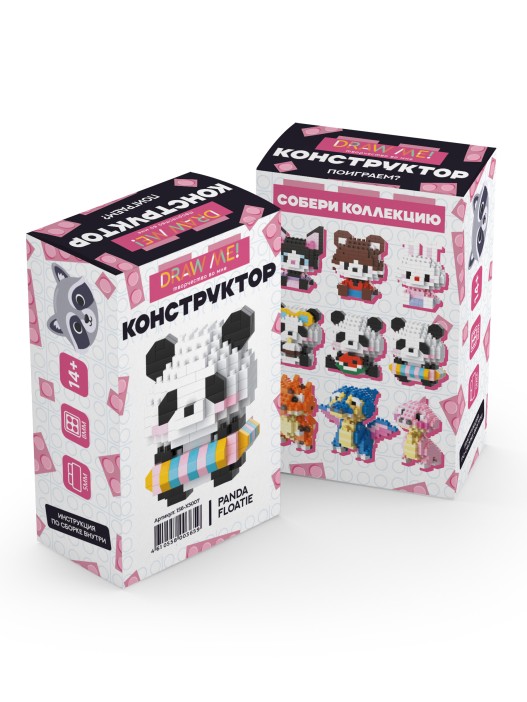 Конструктор "PANDA FLOATIE" (245 деталей), 5*5*5 см. 