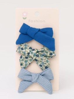 Набор заколок для волос "Blue bows"