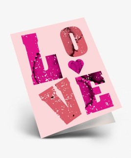 Набор двойных мини открыток 10 шт. &quot;Love&quot;, 6.5*8см