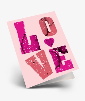 Набор двойных мини открыток 10 шт. "Love", 6.5*8см