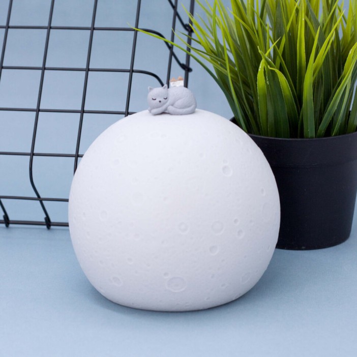 Ночник-антистресс &quot;Lunar cat&quot;, 13 см, силикон 