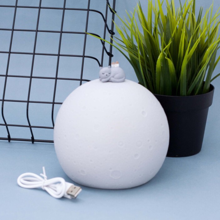 Ночник-антистресс &quot;Lunar cat&quot;, 13 см, силикон 