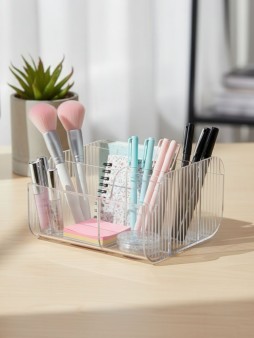 Органайзер настольный "Clear design", transparent (15.4*15*4*11.8см)