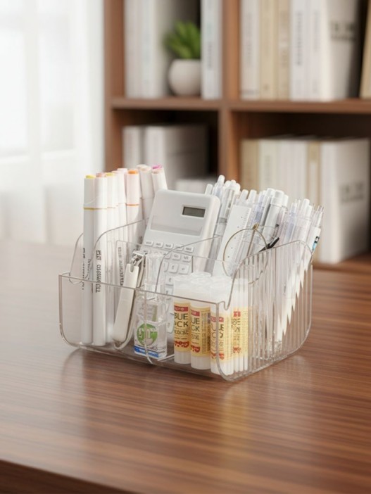 Органайзер настольный "Clear design", transparent (15.4*15*4*11.8см) 