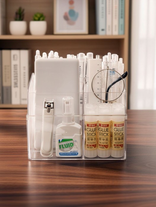 Органайзер настольный "Clear design", transparent (15.4*15*4*11.8см) 