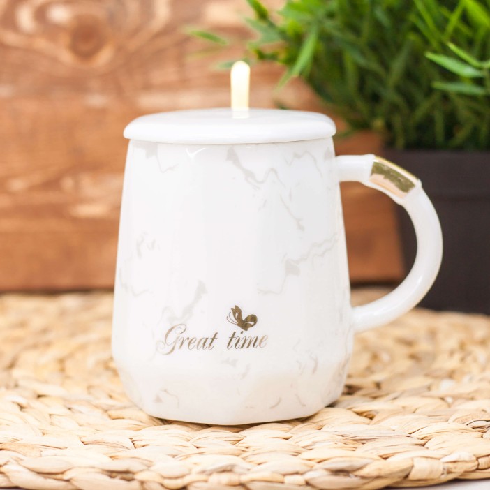 Кружка "Marmoreal" white (400 мл) 