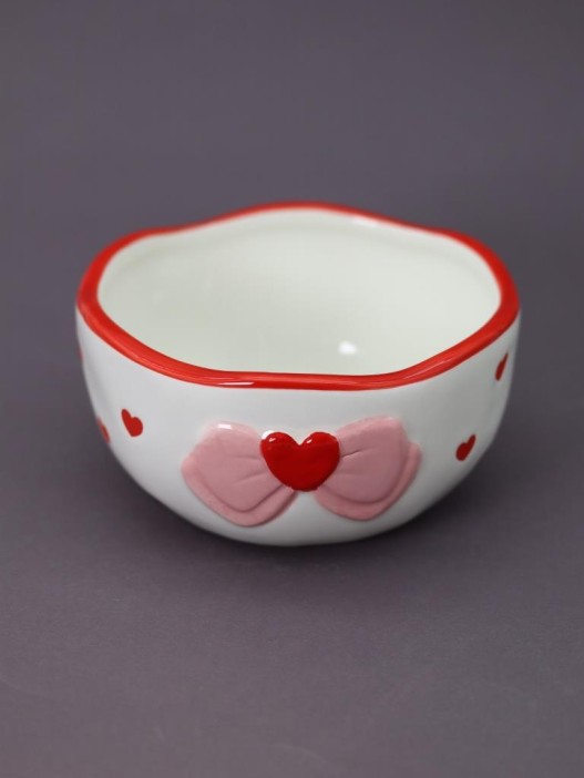 Тарелка глубокая керамическая «Heart bow», 445 ml 
